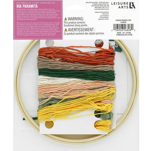 Magnolias Embroidery Kit 6"
