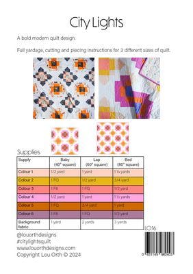 City Lights Quilt Pattern - Paper Pattern