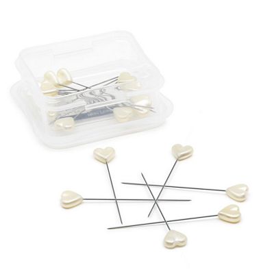 Pearlized Heart Pins
