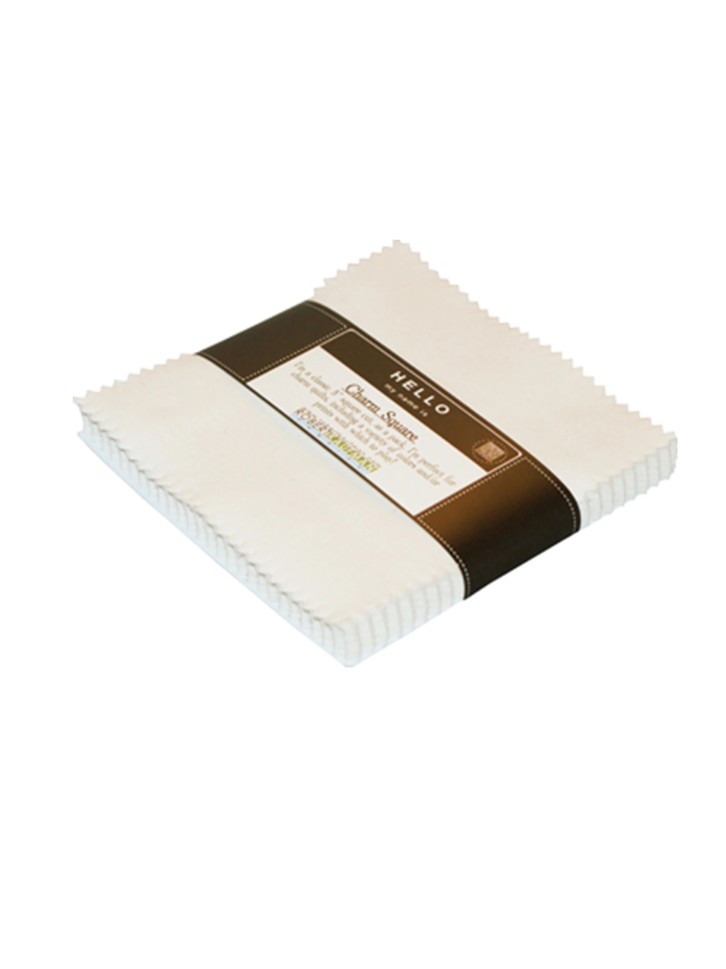 5in Squares Kona Solids Snow - 42pcs