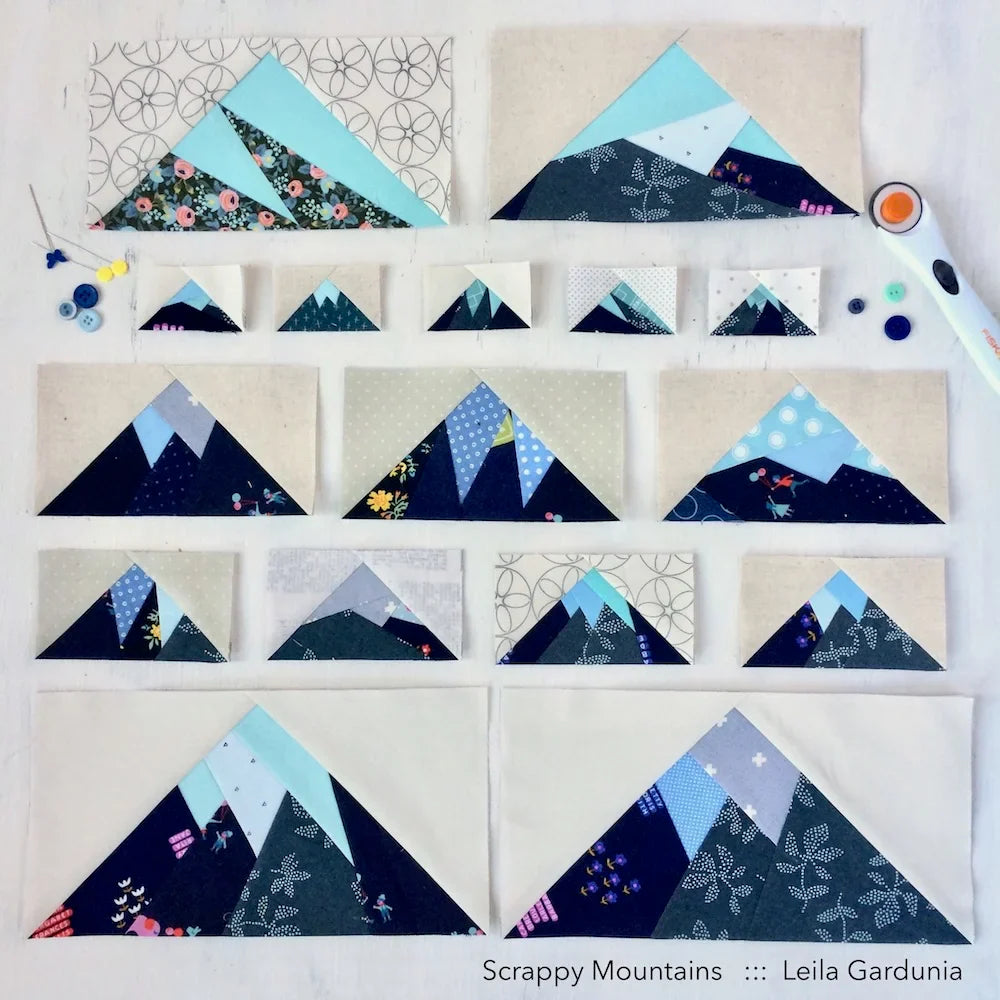 Scrappy Mountains Foundation Paper Piecing Pad