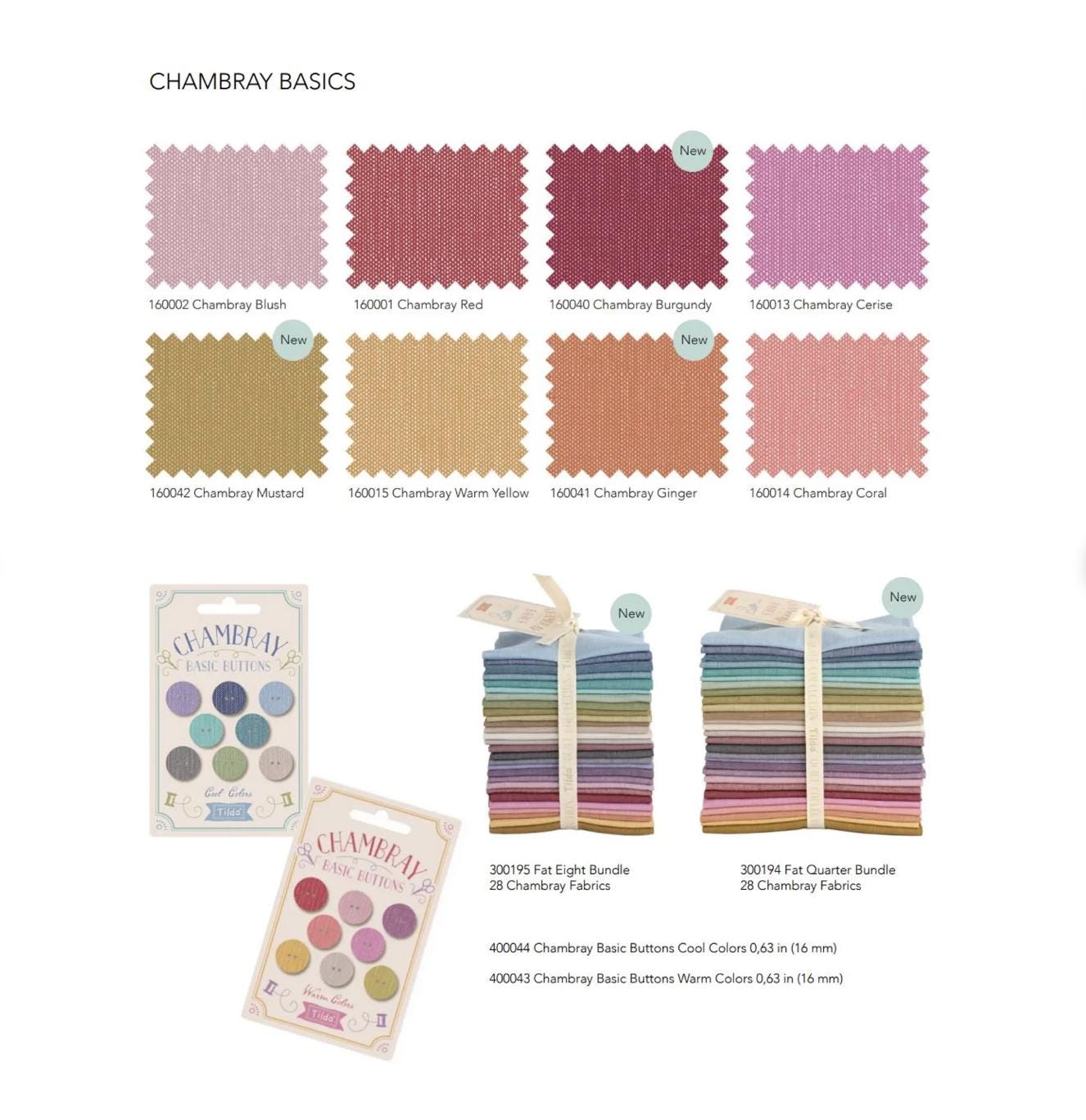 Tilda Chambray FQ Bundle