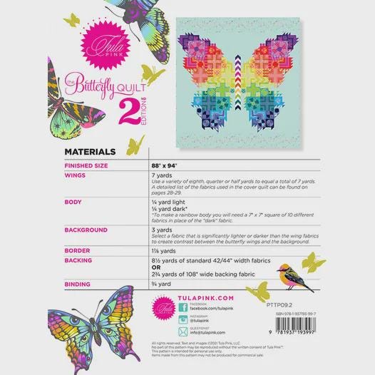 Butterfly Quilt Pattern - Tula Pink