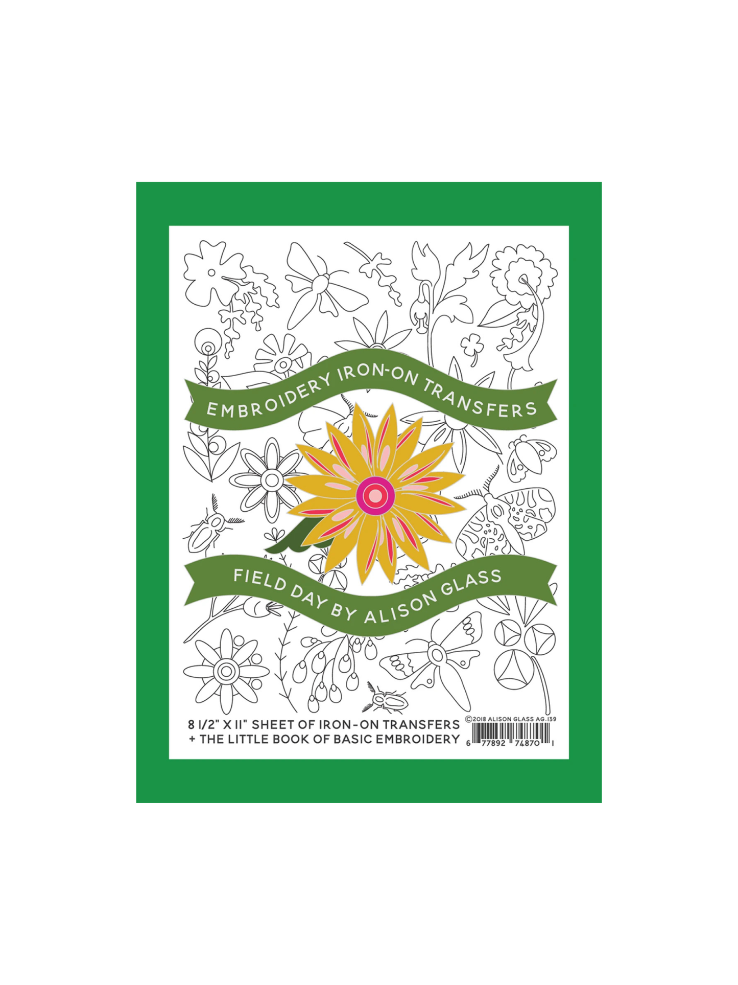 Alison Glass Embroidery Iron On Transfers – Field Day