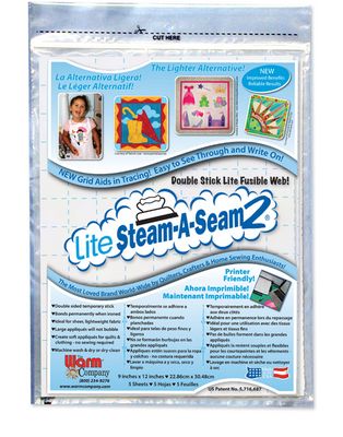 Lite Steam-A-Seam 2, 9 in x 12 (5/pkg)