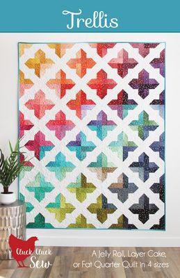 Trellis Quilt Pattern, Ombre Design (Paper Pattern)