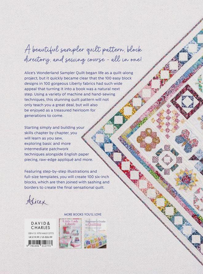 Alice's Wonderland Sampler Quilt Book