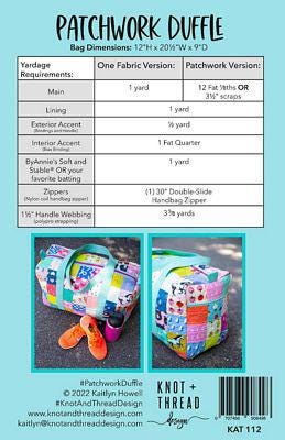 Patchwork Duffle Pattern