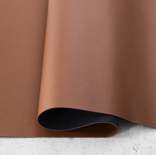 Hazelnut Pebble Faux Leather - 1/2yd - Sallie Tomato