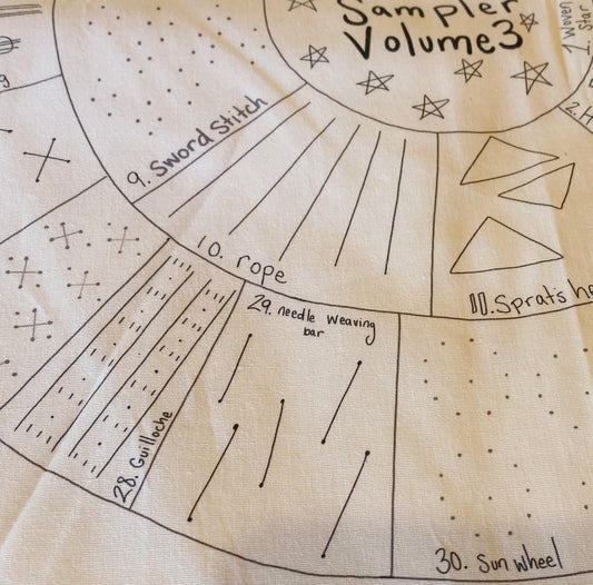 Round 30 Day Sampler Embroidery Class Volume 3