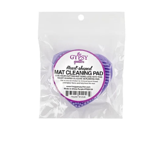 Purple Heart Shaped Mat Cleaning Pad - The Gypsy Quilter