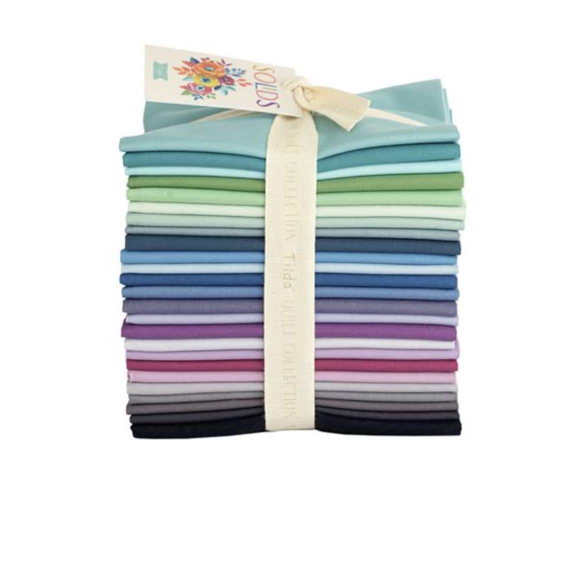 Tilda Solids Fat Quarter Bundle Cool