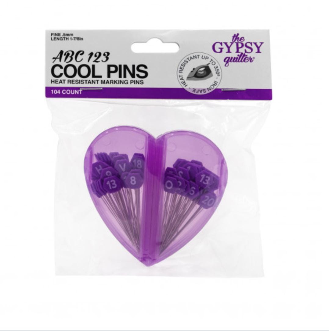 The Gypsy Quilter ABC 123 Cool Pins