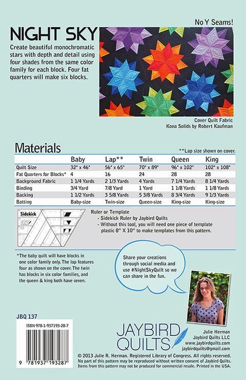 Night Sky Quilt Pattern
