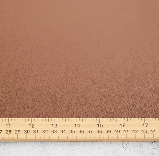 Hazelnut Pebble Faux Leather - 1/2yd - Sallie Tomato