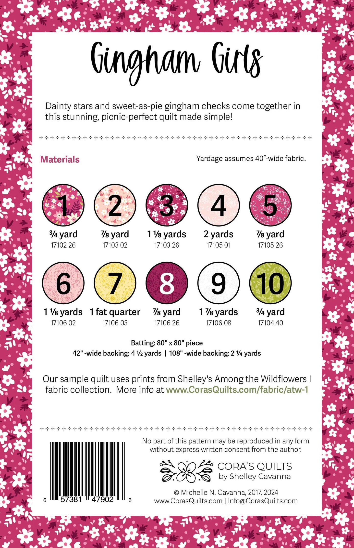 Gingham Girls Quilt Pattern