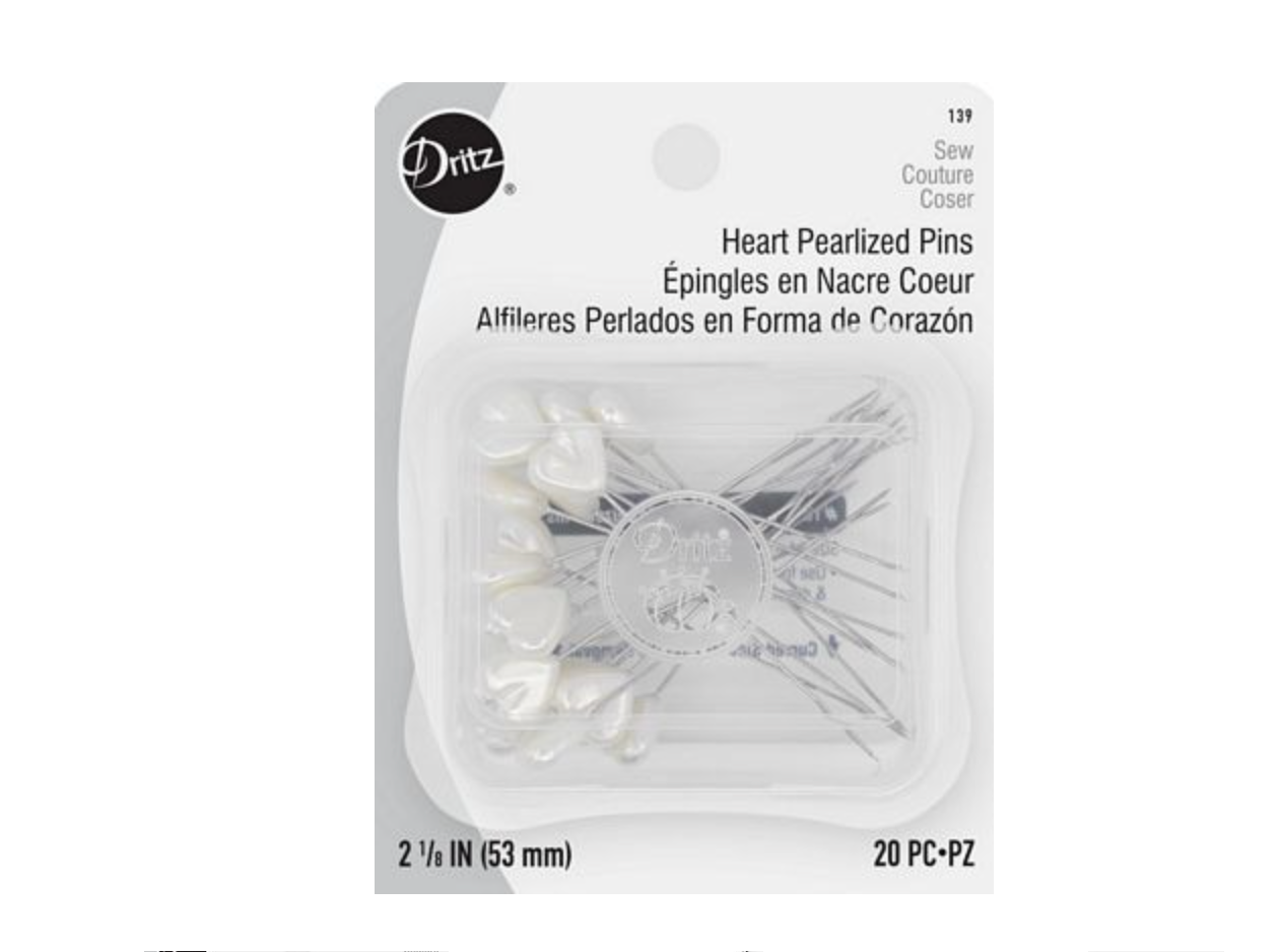 Pearlized Heart Pins