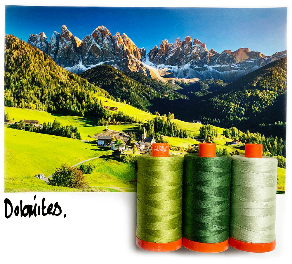 Dolomites Green- Aurifil Color Builder (Copy)