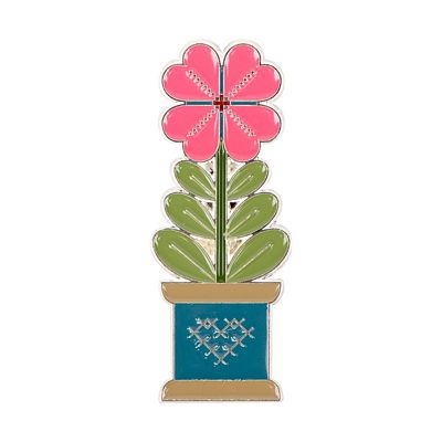 Quilty Flower Enamel Needle Minder