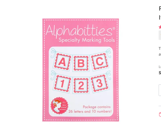 Alphabitties - It's Sew Emma