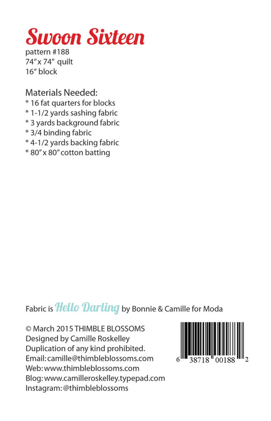Swoon Sixteen - Thimble Blossoms