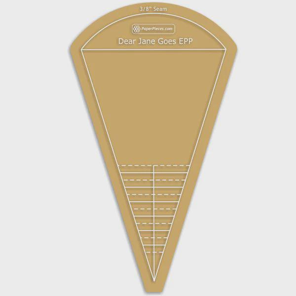 Dear Jane Triangle Acrylic Template 3/8 Seam