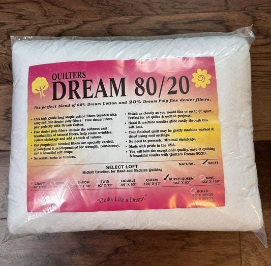 Quilters Dream 80/20 Select Batting - Super Queen
