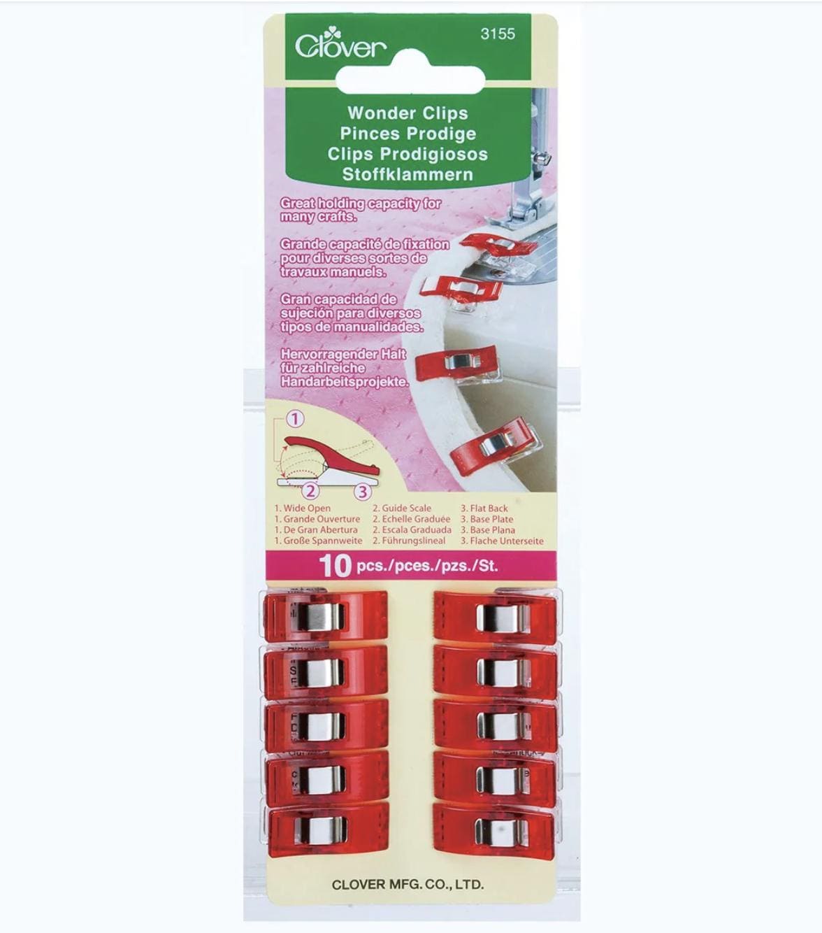 Wonder Clips® (Red) - 10 pcs