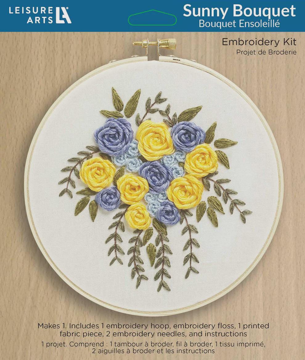 Sunny Bouquet Embroidery Kit 6"