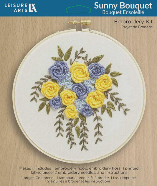 Sunny Bouquet Embroidery Kit 6"