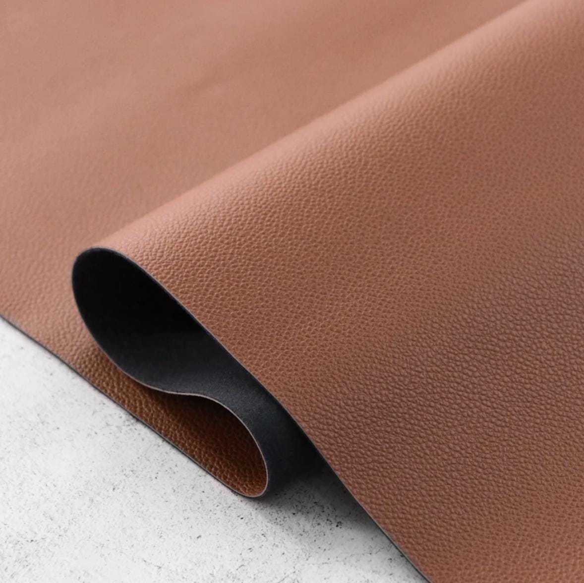 Hazelnut Pebble Faux Leather - 1/2yd - Sallie Tomato
