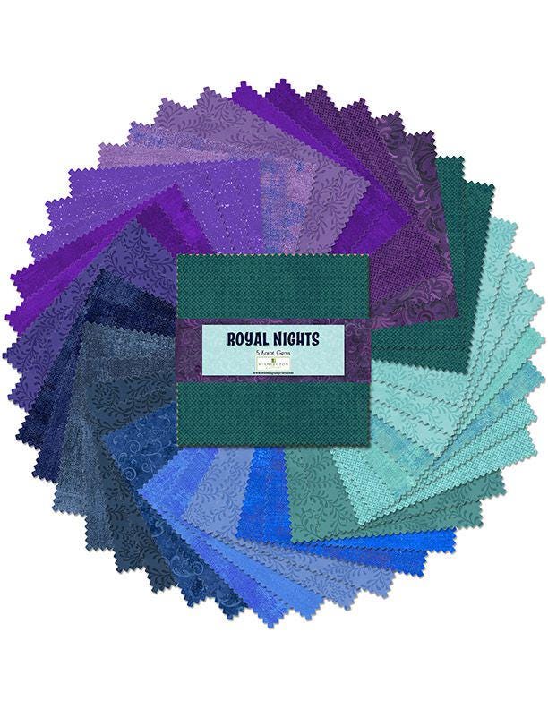 Essential Gems Royal Nights 42pcs - 5inch squares