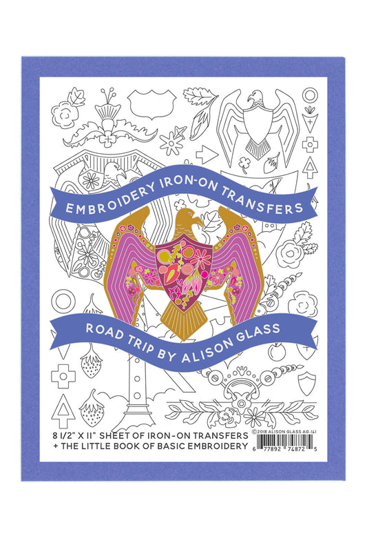 Alison Glass Embroidery Iron On Transfers – Road Trip
