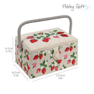 Sewing Box Strawberries - Medium
