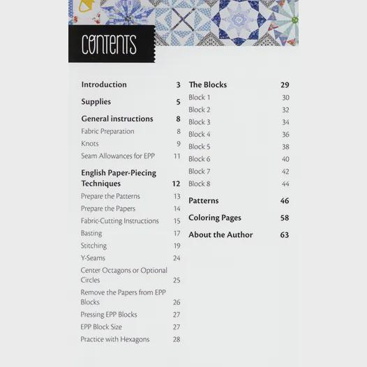 English Paper Piecing Handy Pocket Guide