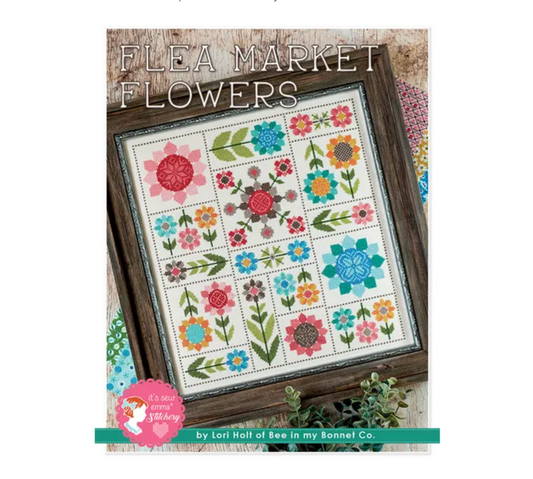 Flea Market Flowers Cross Stitch Pattern